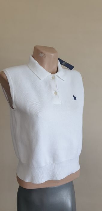 POLO Ralph Lauren Pique Cotton Knit  / Womens Size M НОВО!  ОРИГИНАЛ! Дамски Пуловер!