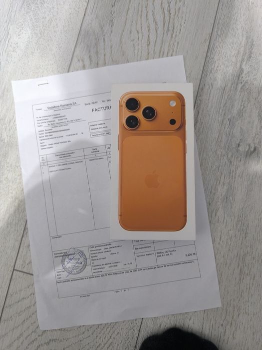 Vând s-au schimb iPhone 17 Pro 5G Cosmic Orange 25GB Nou