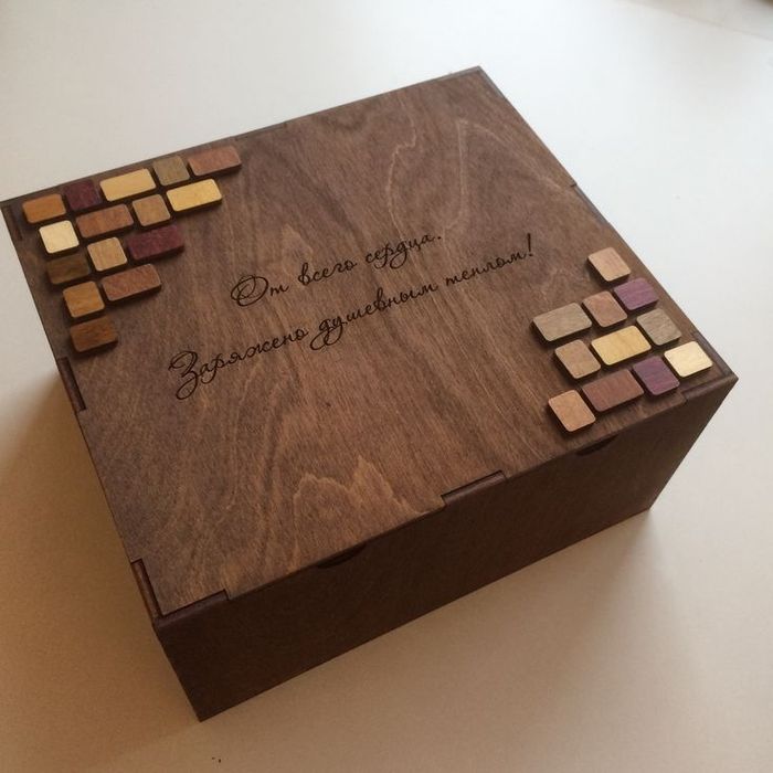 Шкатулка из дерева с узором или гравировкой | Подарок на никох / свадь