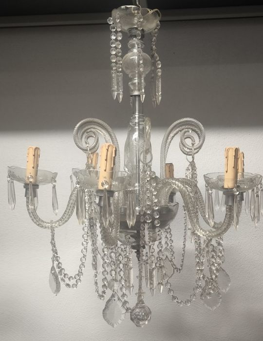 Кристален полилей стъкло Мурано