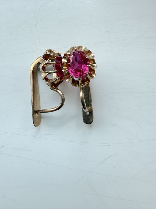 серьги  золотые 583 проба