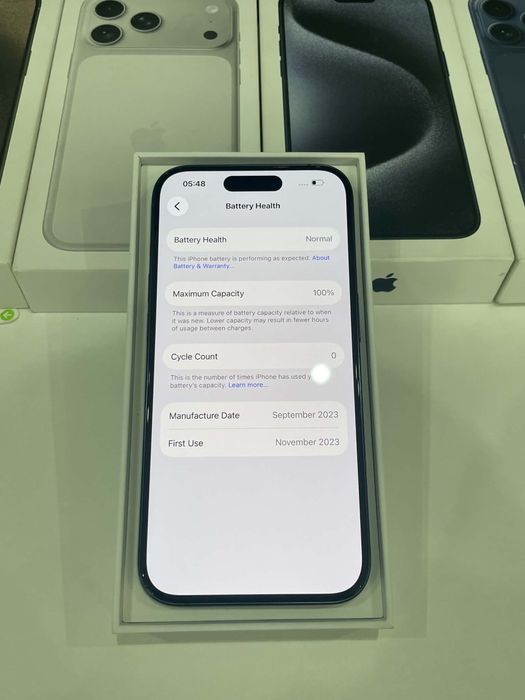iPhone 15 Pro Blue Titanium