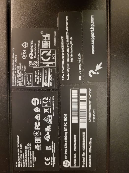 Calculator HP TPC W031-SF cu monitor