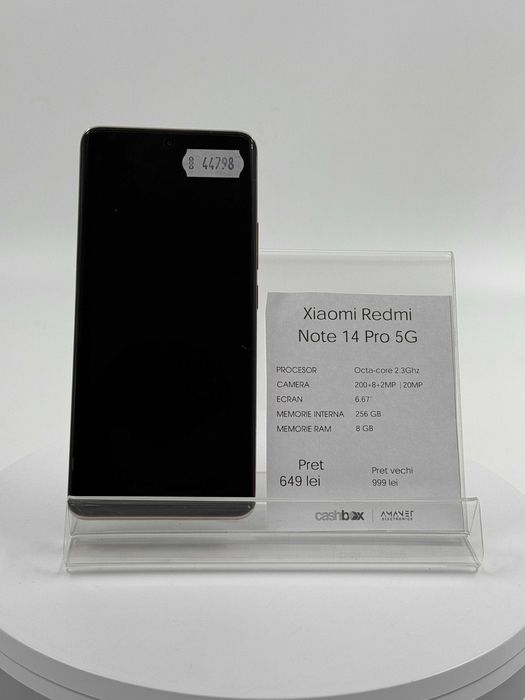 Xiaomi Redmi Note 14 Pro 256 GB Garantie 24 luni CashBox