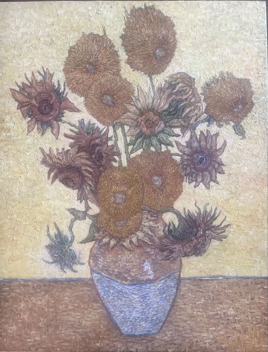 Картина вдъхновена от Ван Гог- “слънчогледи” 90х70