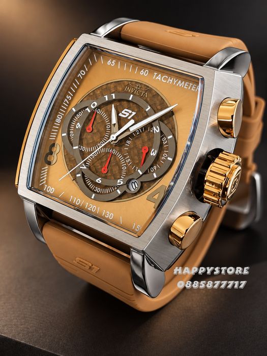 INVICTA S1 Rally Concentric brown 48 mm, Инвикта нов мъжки часовник