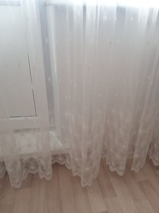 Продам тюль.Белая органза.