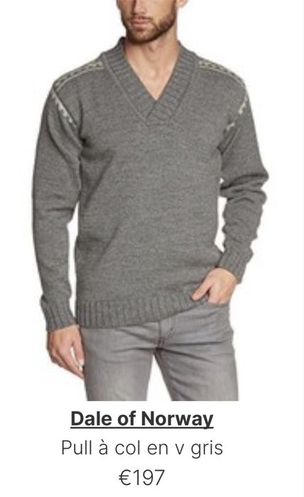 Мъжки пуловер DALE OF NORWAY 100% вълна. Размер XL