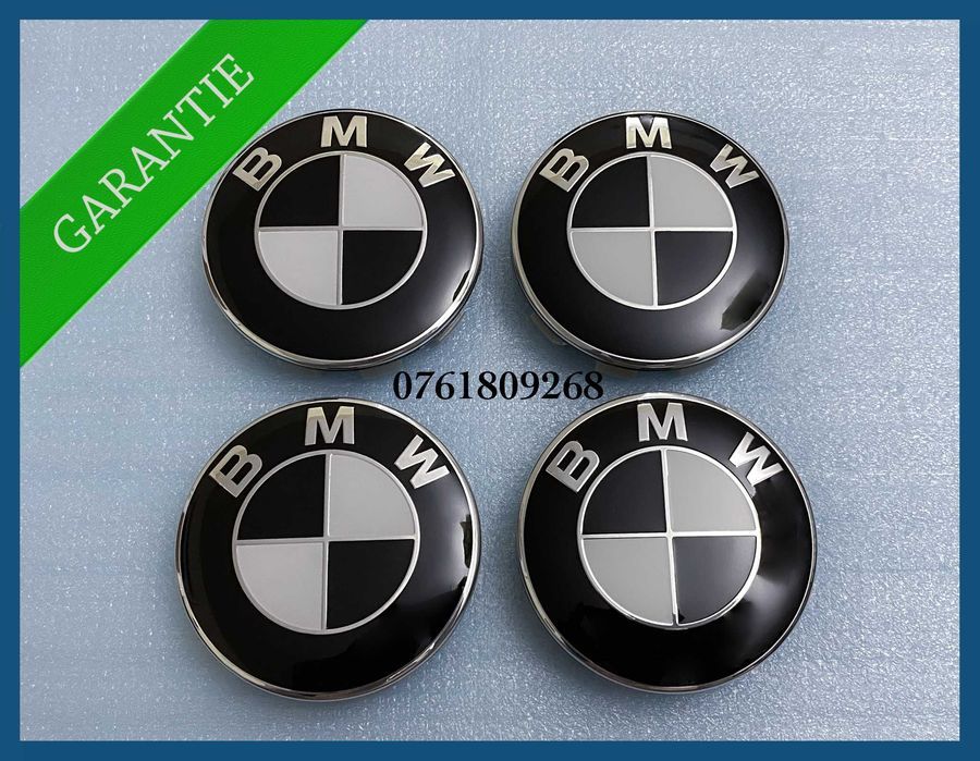 Set 4 capace 68mm jante aliaj BMW seria 1 2 3 4 5 6 7 X1 X3 X5 X6