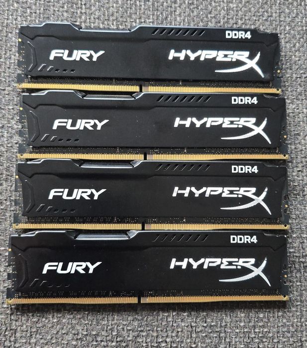 Ram Kingston HyperX FURY 32GB Kit 4x8GB 2666MHz DDR4 Cl15 Quad Channel