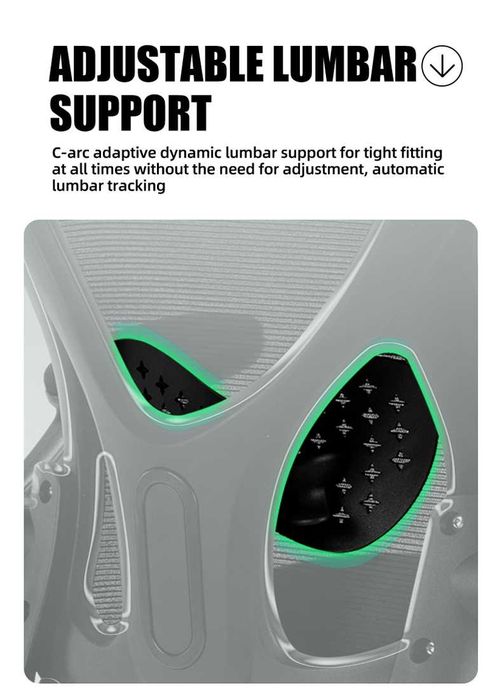 Scaun de Birou Ergonomic, inaltime reglabila, Suport pt Geaca,tetiera