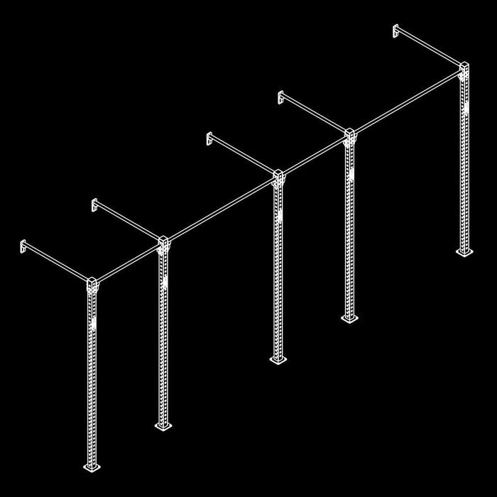 Кросфит Станция / Фитнес Стойка за Щанги / Монтаж на Стена - BASIC 4