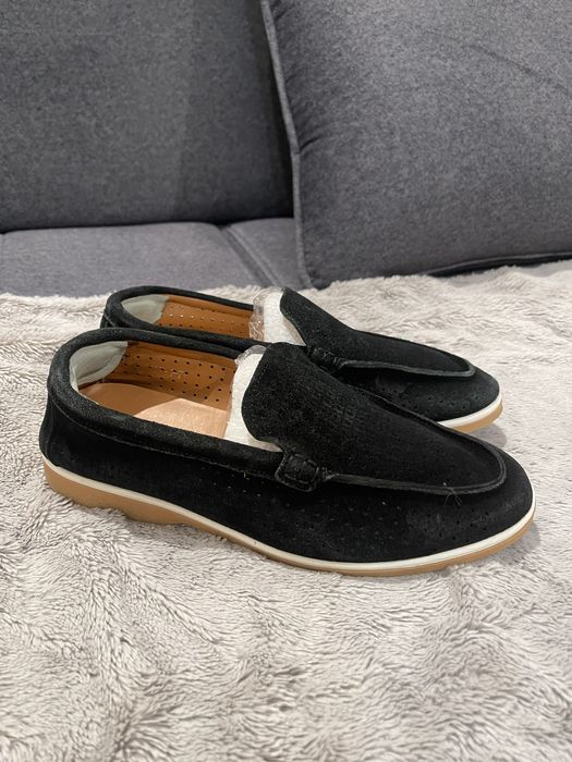 Замш Мокасины