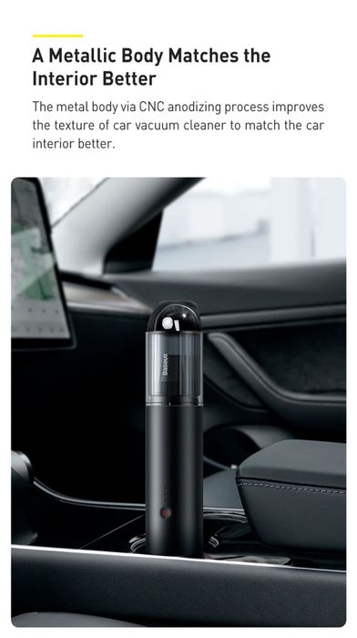 Baseus A3 135W Car Vacuum Cleaner Автомобильный пылесос 15.000PA