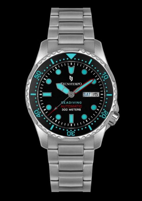 Vand ceas Tecnotempo - Automatic "Seadiving" 300M - Limited Edition - TT.300SD.BAZ - Men - 2020+ Automatic - Steel
