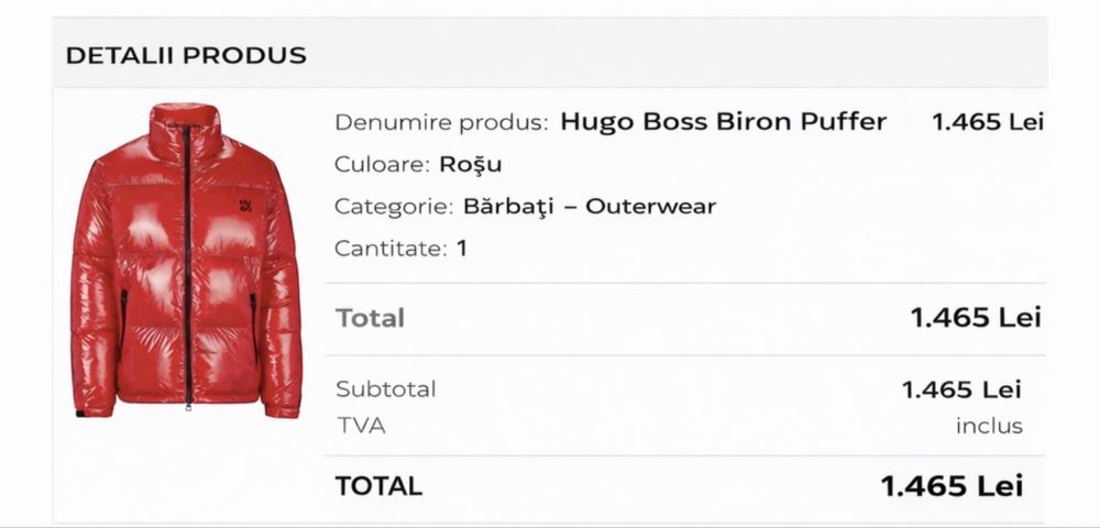 Geaca hugo boss biron