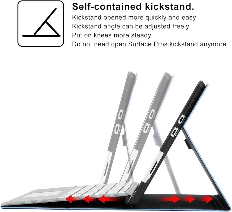 Husă Omnpak Microsoft Surface Pro 8,13 inch,protecție slim,multi-unghi