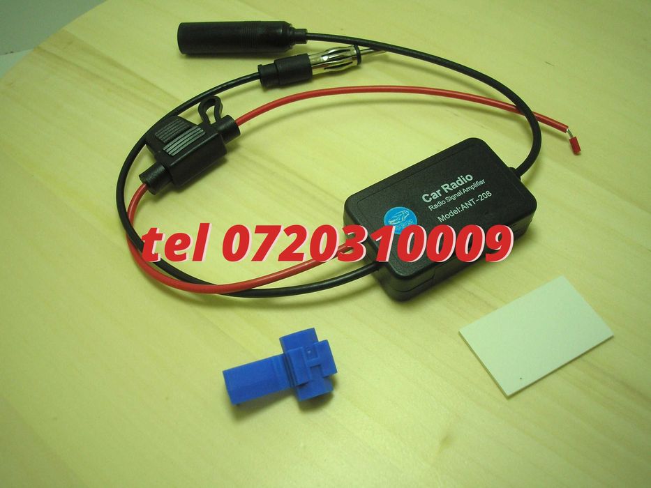Amplificator De Semnal Antena Radio Auto Fm 12v