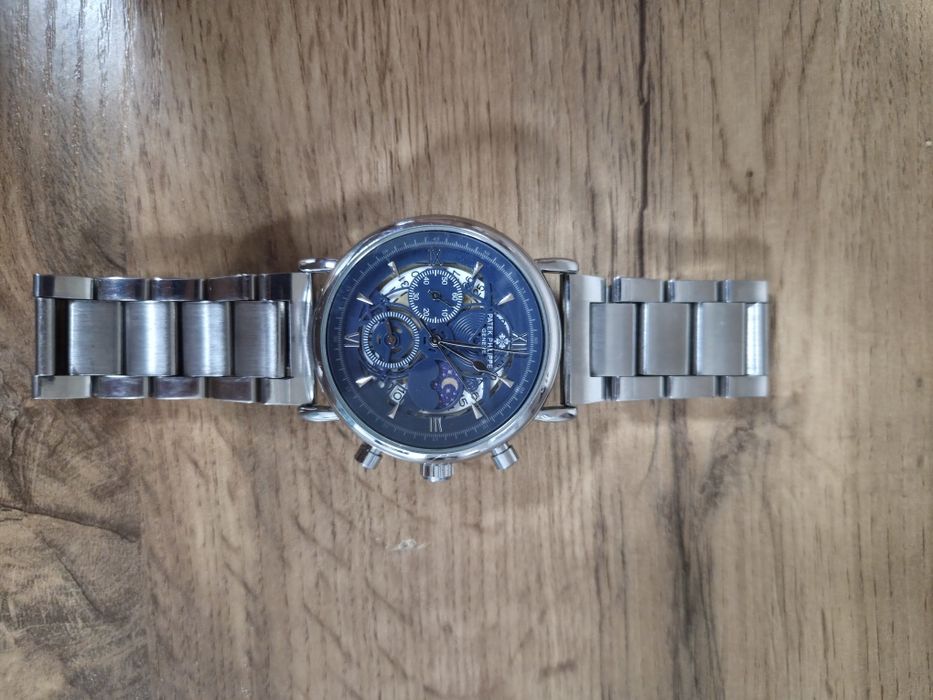 Мужские часы B стиле Patek Philippe,
скелетон