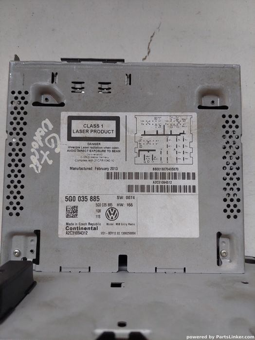 Navigatie Auto Volkswagen Golf Van Vii Variant (Ba5) [ 2013 - 2017 ] O