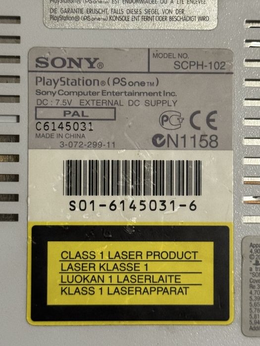 Sony Playstation one (с неисправностью)