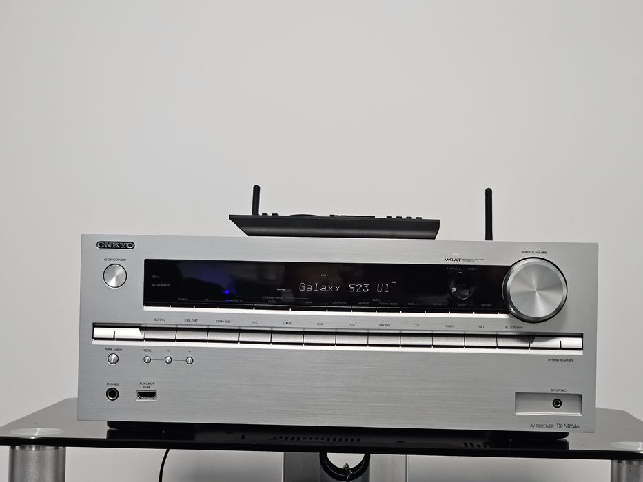 Receiver Onkyo TX-NR646 7.2 canale Air Play WiFi Bluetooth Dolby Atmos