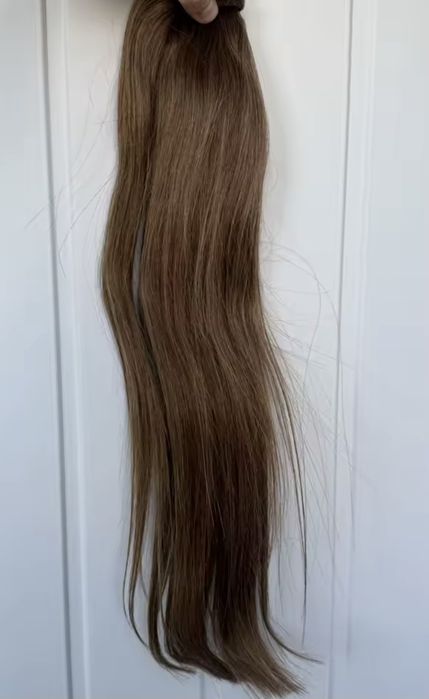 Екстеншън опашка от  100 %  естествена коса, 60 см,  150 гр