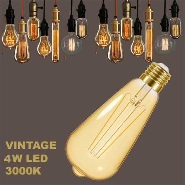 Ретро винтидж LED крушка 6W LED BULB 2700K Е27, опушено стъкло, BF22