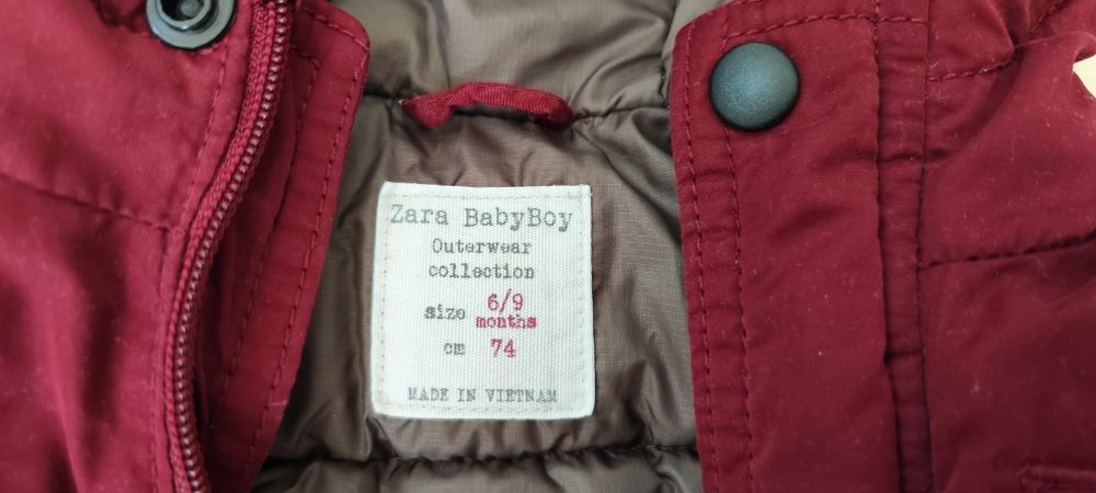 Детско яке ZARA размер 74 6/9 месеца