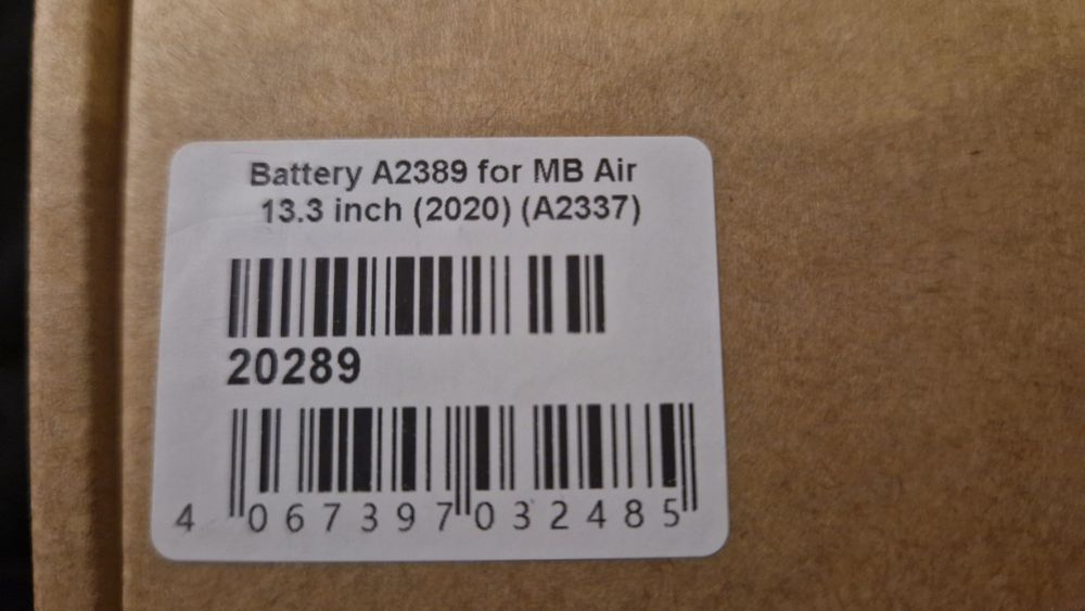 Battery A2389 for MacBook Air 2020 13.3inch (A2337)