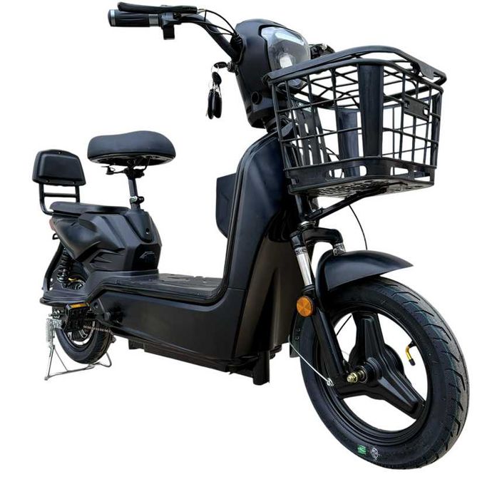Scuter Electric 350W 20Ah Fara Permis CIV RAR inclus cu Pedale Bicicleta Electrica Trotineta acumulator Plumb GEL Viteza maxima 25km/h
