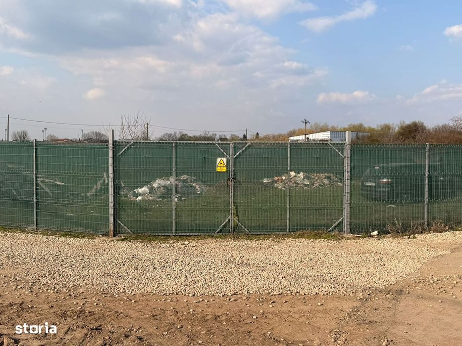 Teren 1700 mp de inchiriat Clinceni Bragadiru langa A0  + container