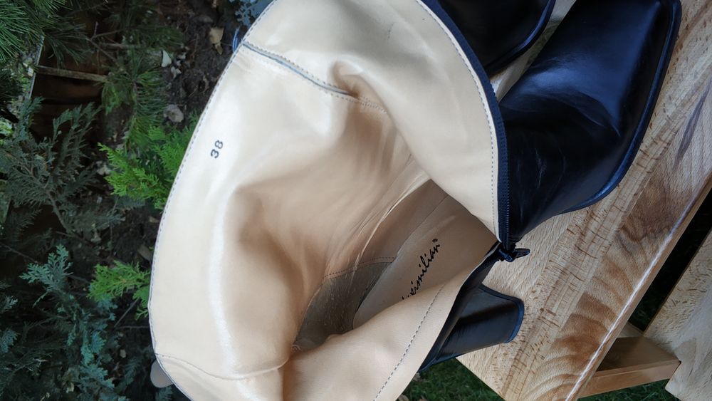 Cizme piele naturală, marime 38 - interior 24,5 cm