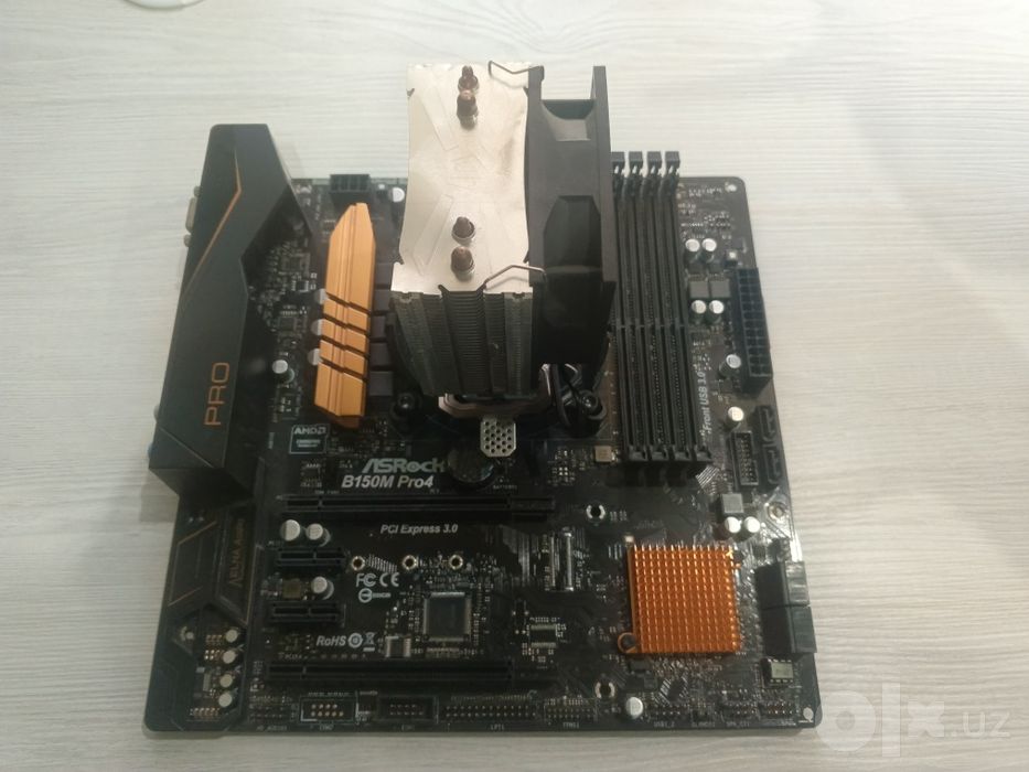 Комплект: ASRock B150M Pro4 + Intel Core i5-6600 + Башенный кулер