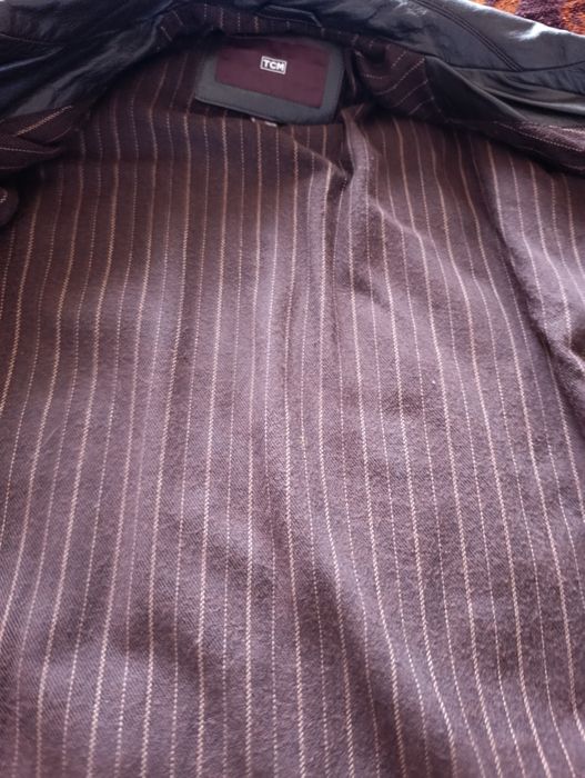 Мъжко кожено яке TCM (Естествена кожа) – Размер M/L – КАТО НОВО!