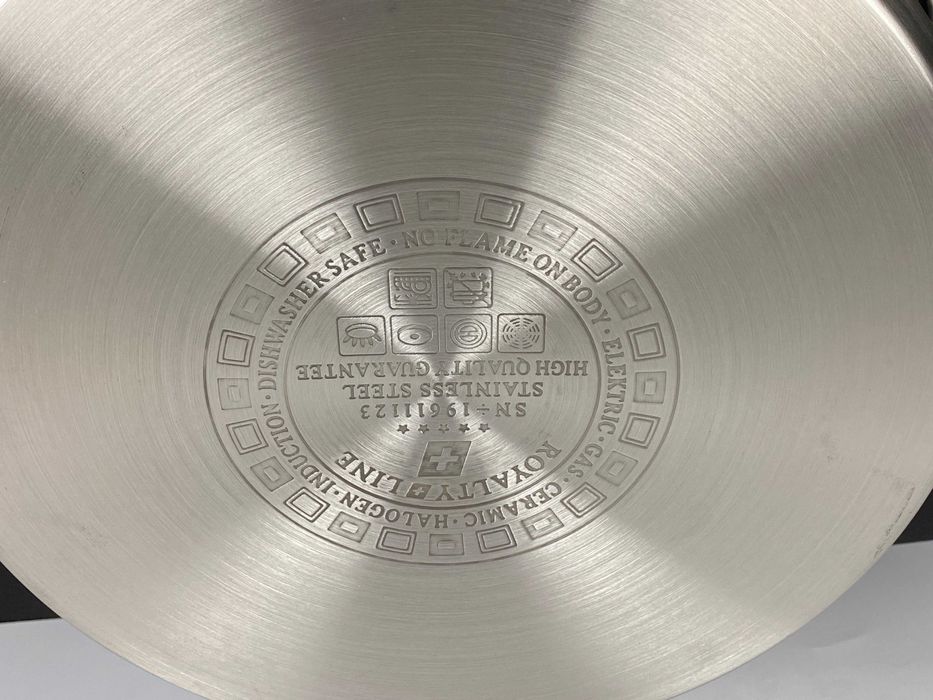 Oala inox 22 litri cu capac pentru gatit volum mare