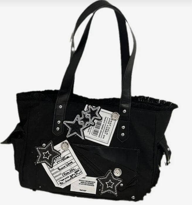 продам сумку .черная сумка со звездами