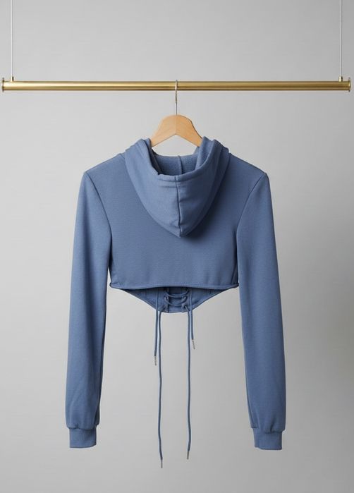 Толстовка с корсетом женская кофта