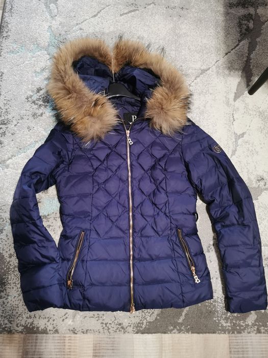 Дамско яке от естествен косъм и пух