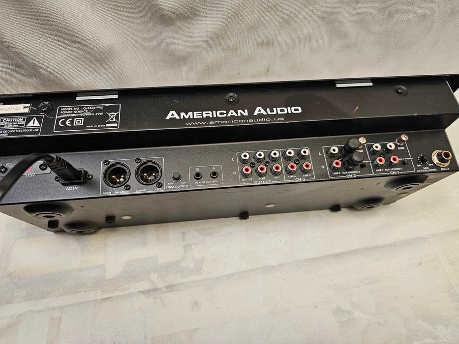 Mixer Audio Profesional American Audio Q-2422 PRO | 3 Canale | Fader Q-Start