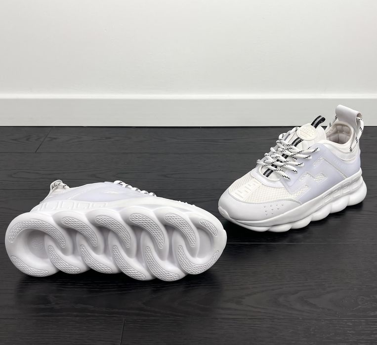 Adidasi Versace Chain Alb - Unisex