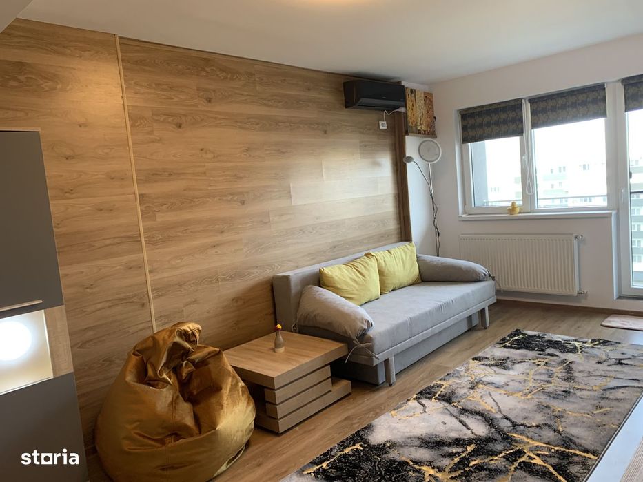 Garsoniera spatioasa de inchiriat, mobilata+utilata, metrou Berceni