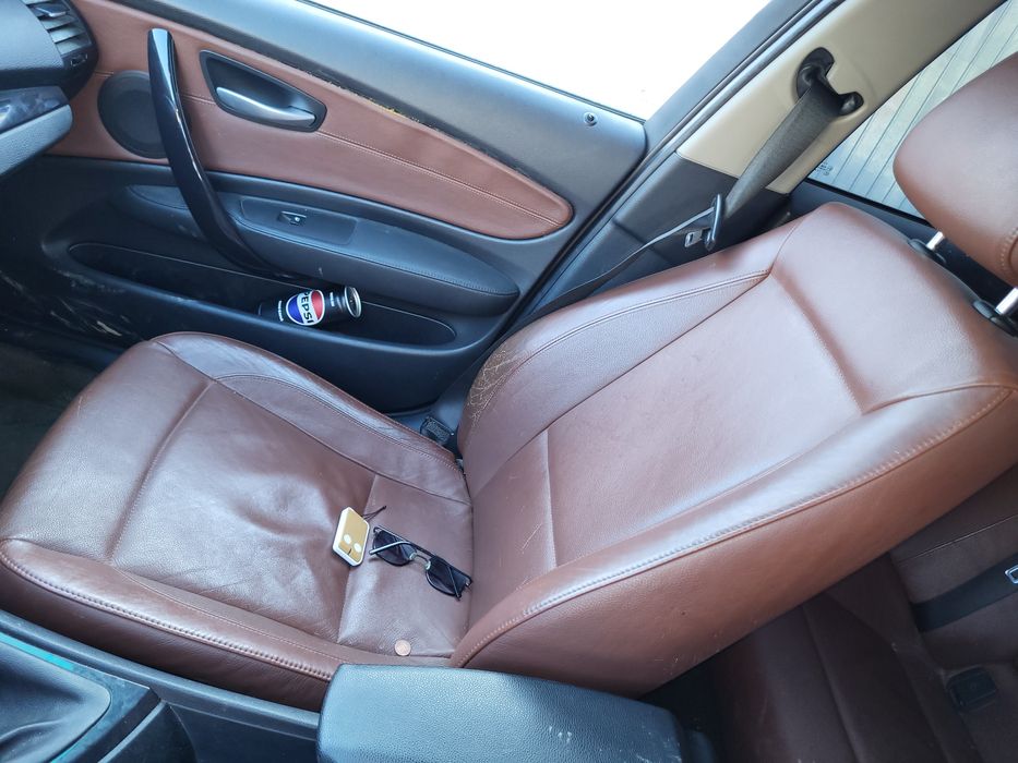 Interior piele coniac bmw seria1 e87