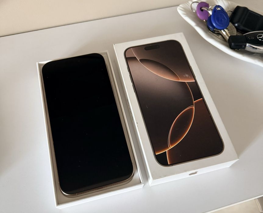 iPhone 16 Pro Max / Desert Titanium / 99% Батерия