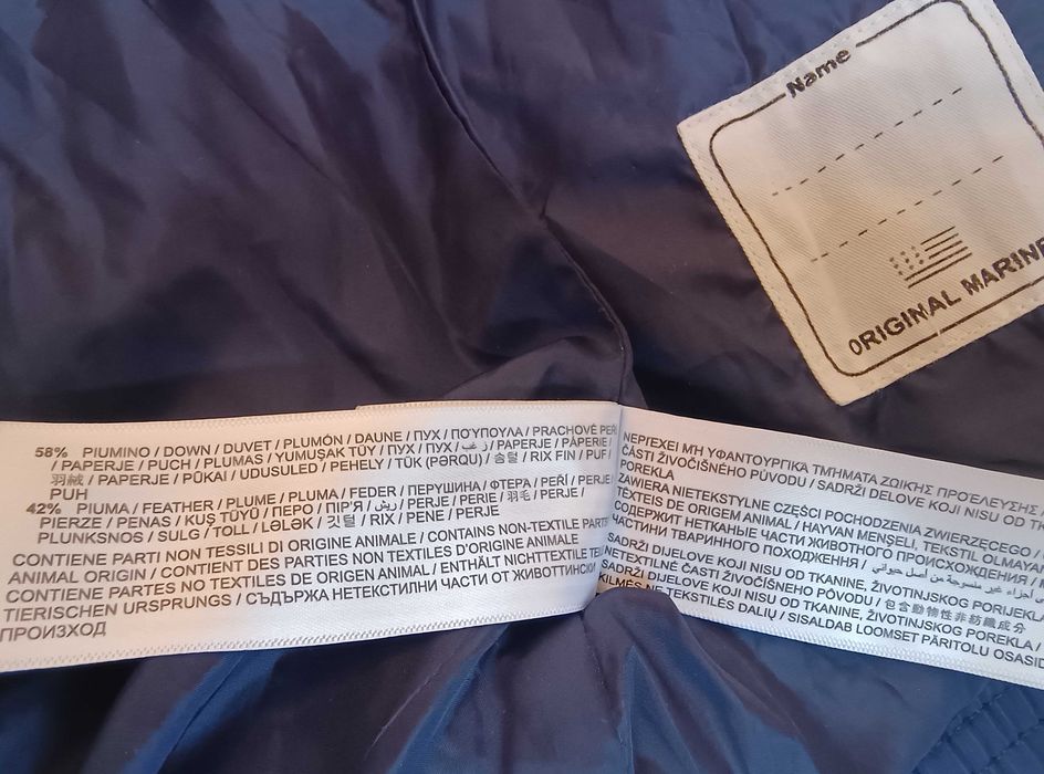 Geacă puf copii Original Marines, 10 ani, impecabilă