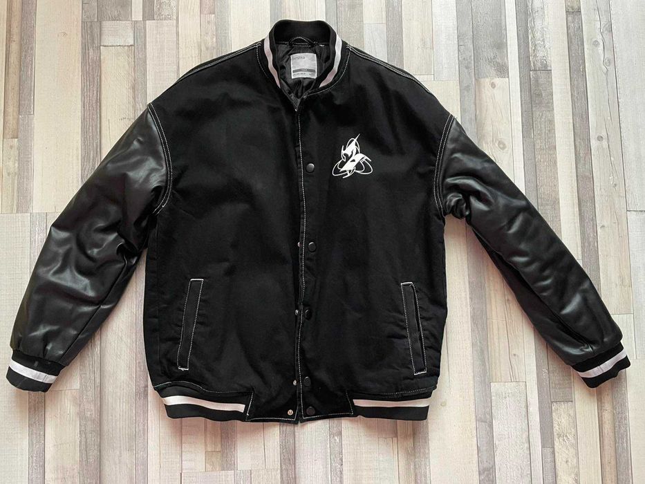 Bershka Jacket with leather elements