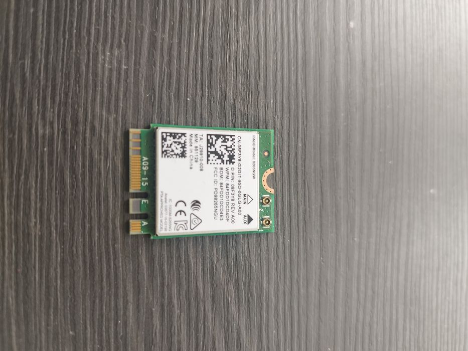 Wi-Fi карта Intel 8265ngw 867Mbps 2.4 GHz/5 GHz вграден Bluetooth 4.2
