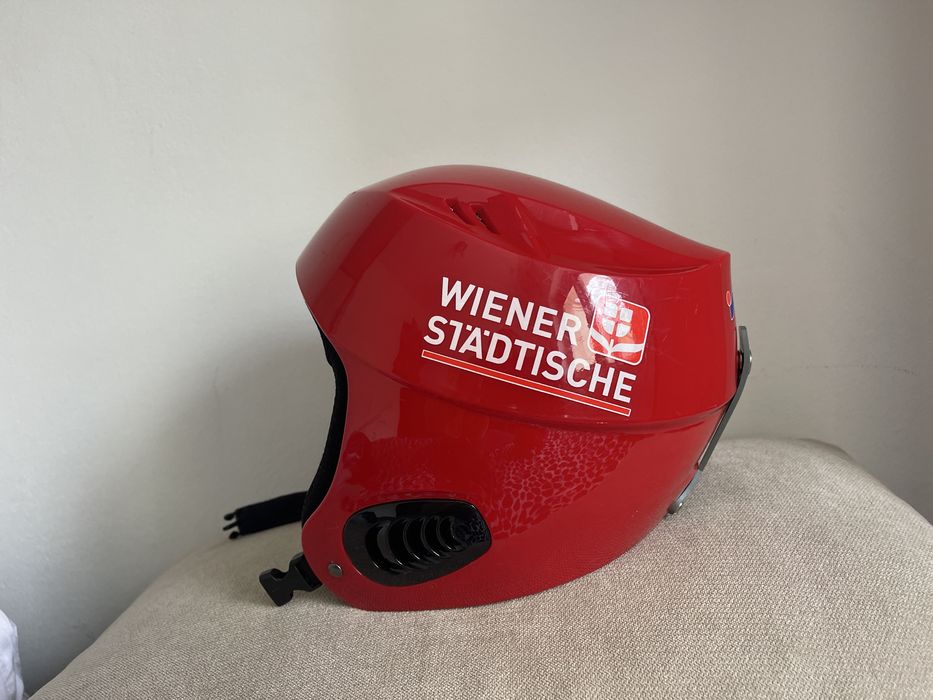 Casca ski rosie 55-56 cm