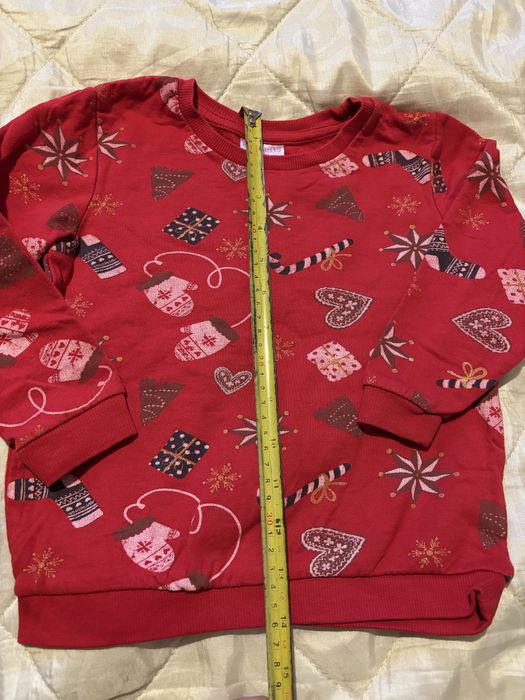 Коледни дрешки, /блузка с Мики и Мини/ рокля каре и мече