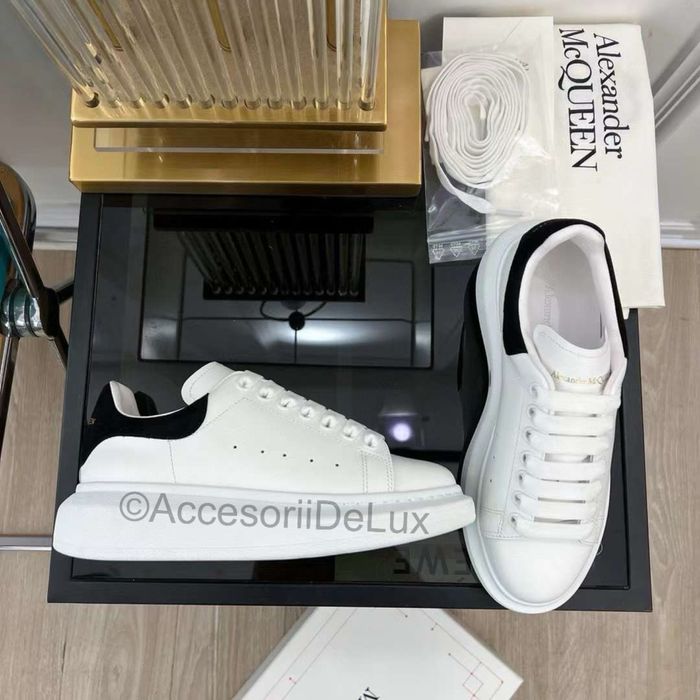 Alexander McQueen Black/White Full Box Verificare Colet Size 36-45